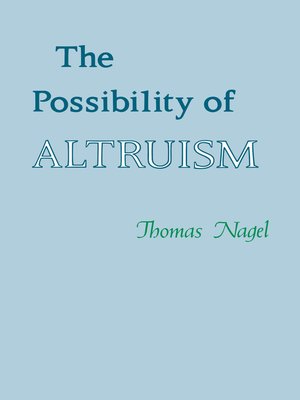 cover image of The Possibility of Altruism
